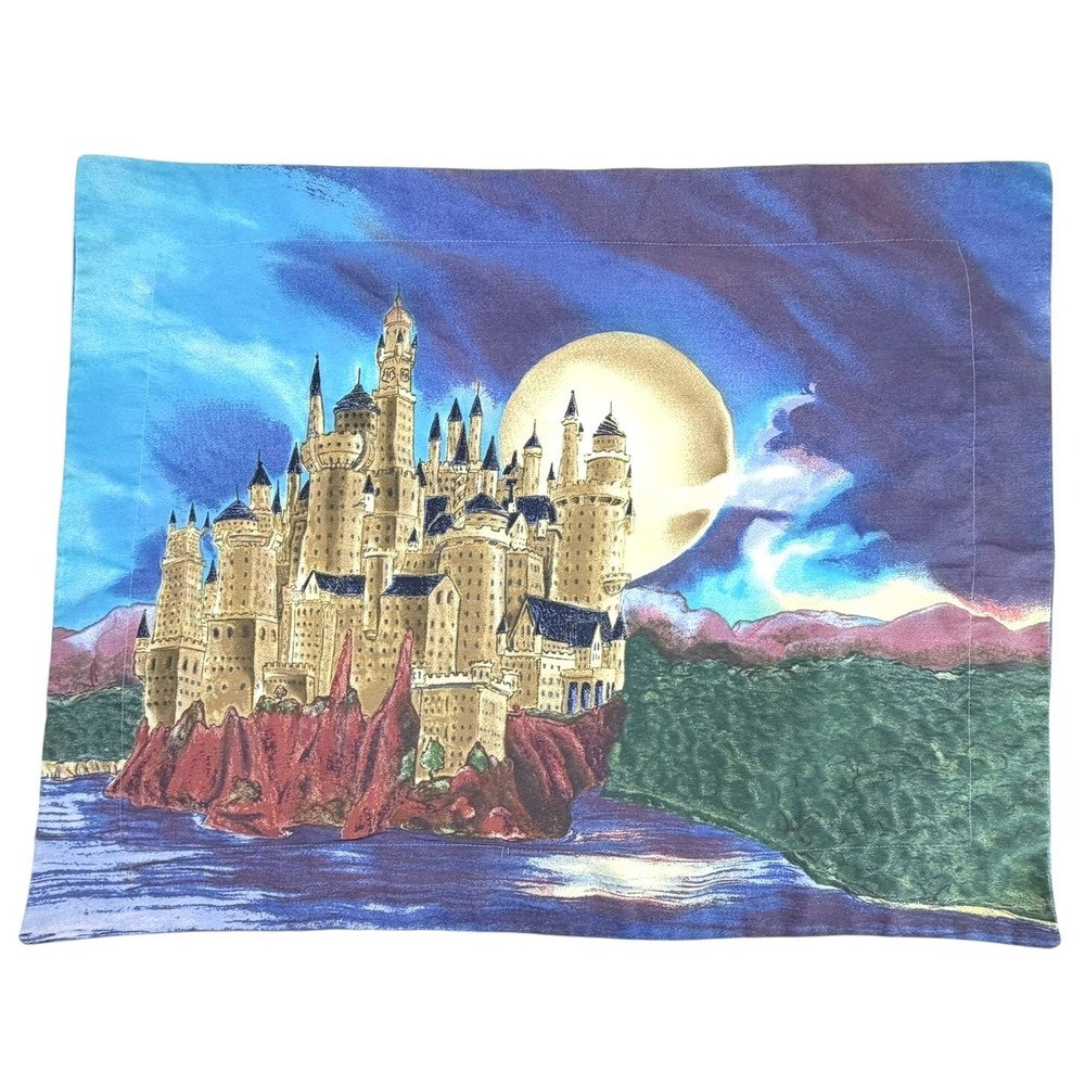 Harry Potter  Hogwarts Standard Pillow Case Sham‎ Clock of Dreams Blue W24xL31'